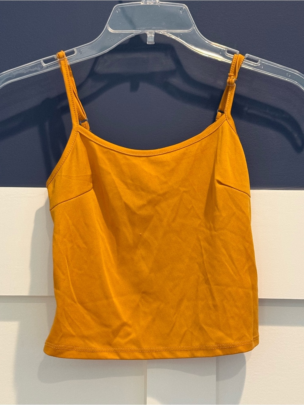No Boundaries Mustard Yellow Spaghetti Strap Cami Size XS
